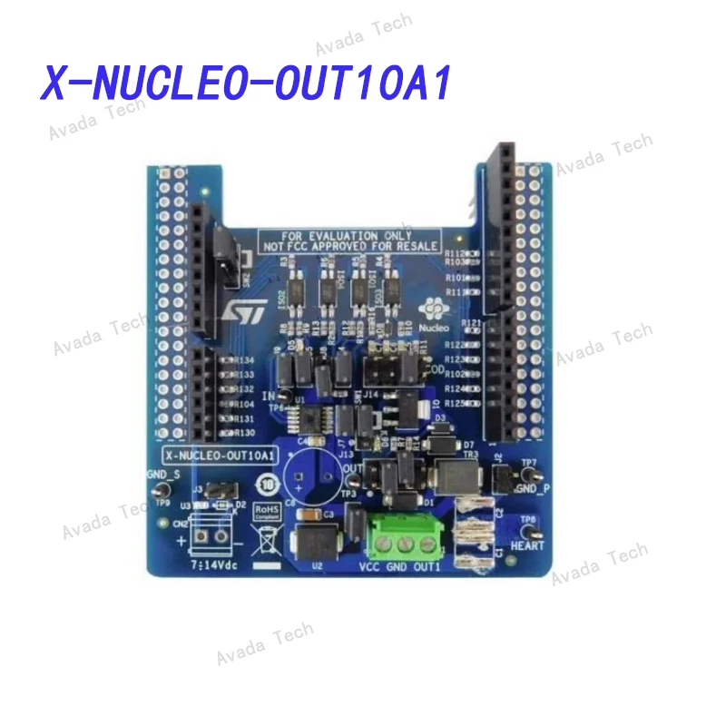 

X-NUCLEO-OUT10A1 Industrial digital output expansion board based on IPS161HF for STM32 Nucleo