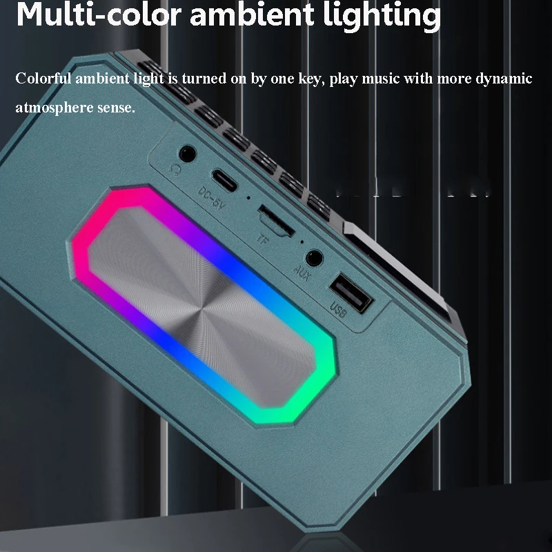 Portable Outdoor Bluetooth Speaker Ultra High Volume Stereo Sound Music Box Wireless MP3 Music Player Support TF Card USB AUX