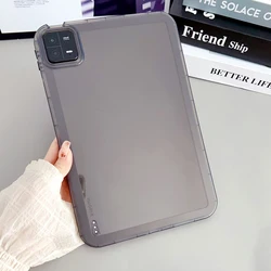 Cute Shockproof Clear Silicone Tablet Case - Thick, Soft Protective Cover for MiPad 7 7pro 11.2 (GRAY)