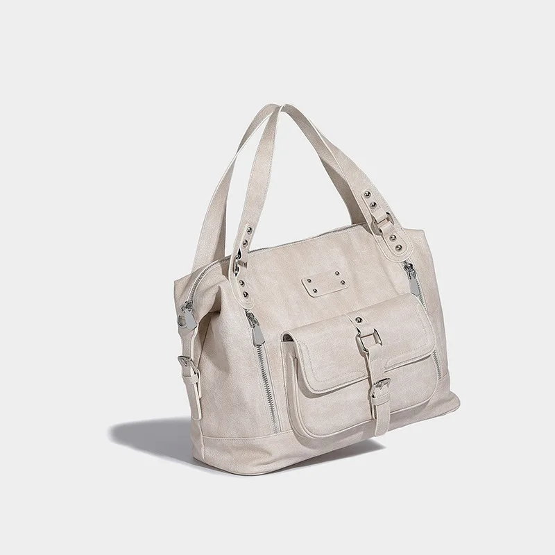 Bolso de mano con diseño original, estilo retro desgastado, bolso de viaje de gran capacidad para mujer, bolso bandolera portátil nuevo de 2024