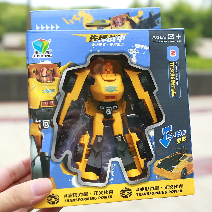 

Children's Boys Toys Transforming Robot Car Toys Model Fun One Click Transforming Robot Car Toys Boys Birthday Gifts
