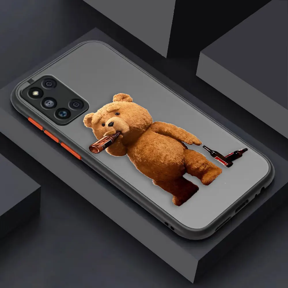 thumbnail image 1 of Matte Case for Samsung Galaxy M62 M53 M52 M51 M33 M32 M31 M30S M23 5G J8 J7 J6 J5 J4 Case Funda Capa Naughty T-Teddy Bear Couple, 1 of 5
