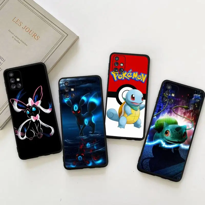 

Cartoon Pokemon Umbreon Squirtle Bulbasaur Phone Case Samsung Galaxy A73 A53 A13 A03S A52 A72 A12 A81 A30 A32 A50 A71 A51 A31 5G