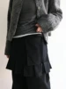 KUSAHIKI Retro Street Causal Irregular Two Piece Detachable Spicy Girl Skirt Pants 4