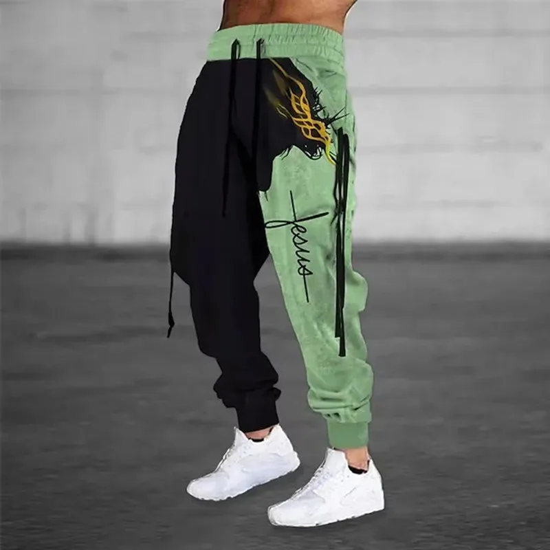 Wide Leg Men's Sweatpants 3D Print Y2k Pants Casual Golf Joggers Long Outdoor Hip Hop Loose Trousers Gym Tracksuit casual pants,sports pants,casual sports pants,printed pants