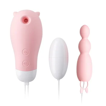 Female Masturbation Silicone Wand Nipples Clitoris Sucker G Spot Vibrator Anal Plug Egg Tongue Licking Oral Sex Toys For Women 3