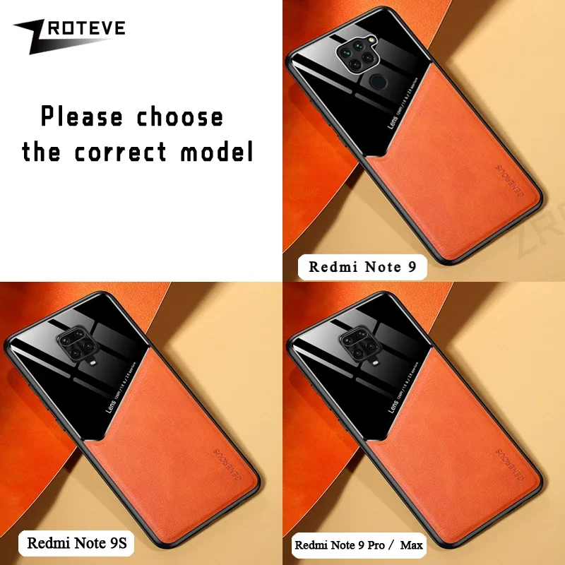 Premium PU Leather Car Magnetic Phone Case Cover by ZROTEVE