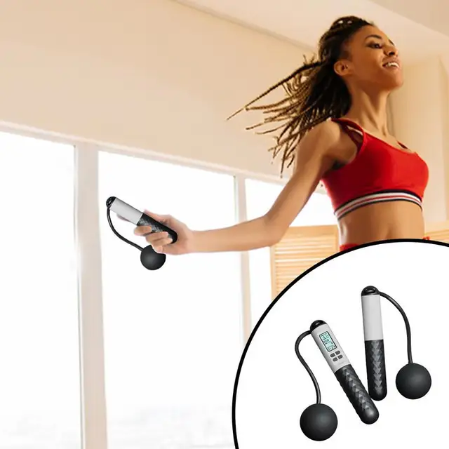 Counting Jump Rope ball TPU Skipping Rope Exercise Adjustable Cordless jump rope Fitness gym Training Home Sport Equipment 3