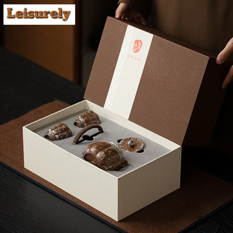 Antique Gilded Silver Ceramic Tea Set Complete Set Japanese Tea Ceremony Set Teapot And Tea Cup Set Chinese Tea Set Decoration