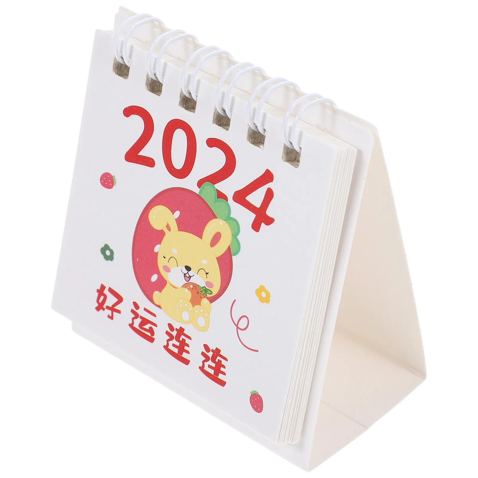 사무실 책상 달력 2024 소형 일상 사용 월간 플립 달력 두꺼운 종이 생일 휴일 추적기 세련된 홈 액세서리