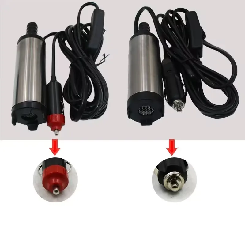 

12/24V DC Electric Submersible Pump For Pumping Diesel Oil Water Aluminum Alloy Shell 12L/min Fuel Transfer Pump Mini 51mm