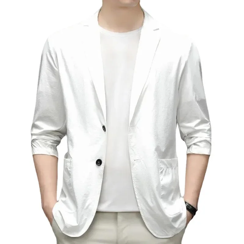 Summer New Casual Western-style Men's Suit Jacket Sun Protection Lightweight Business