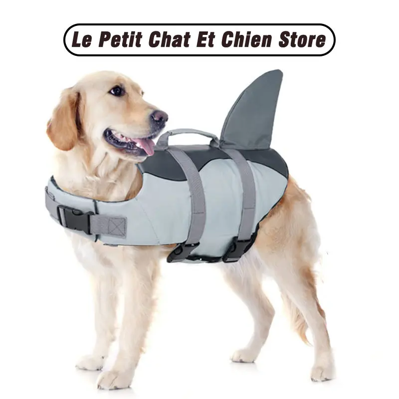 Life Jacket Pet Dog Swimming Shark Dog Safety Life Jacket Dog Life