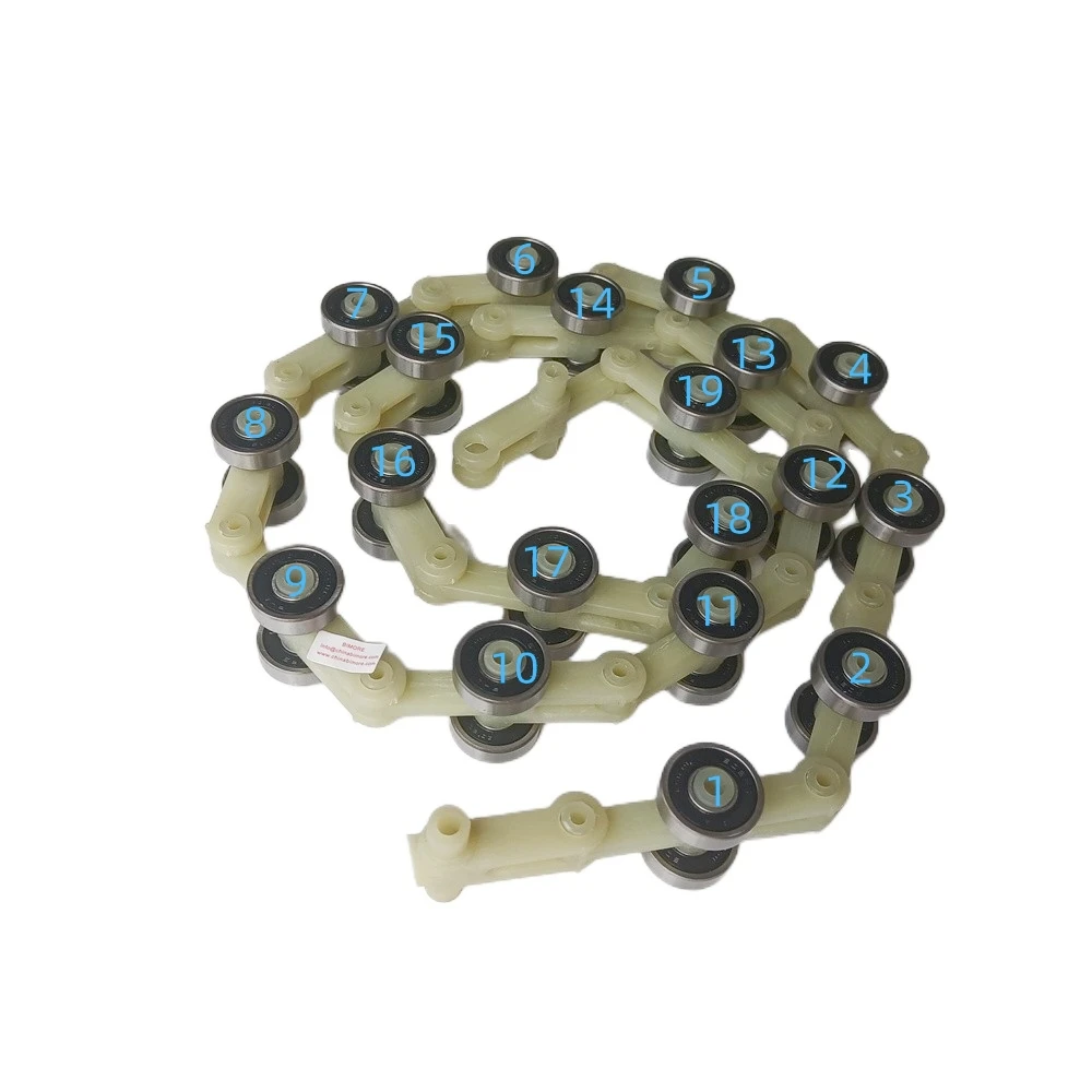 Escalator Chain Newel Rotary Reverse Chain SCH409585 for 9300 SJEC Double Fork 19 Pairs Bearings 609RS