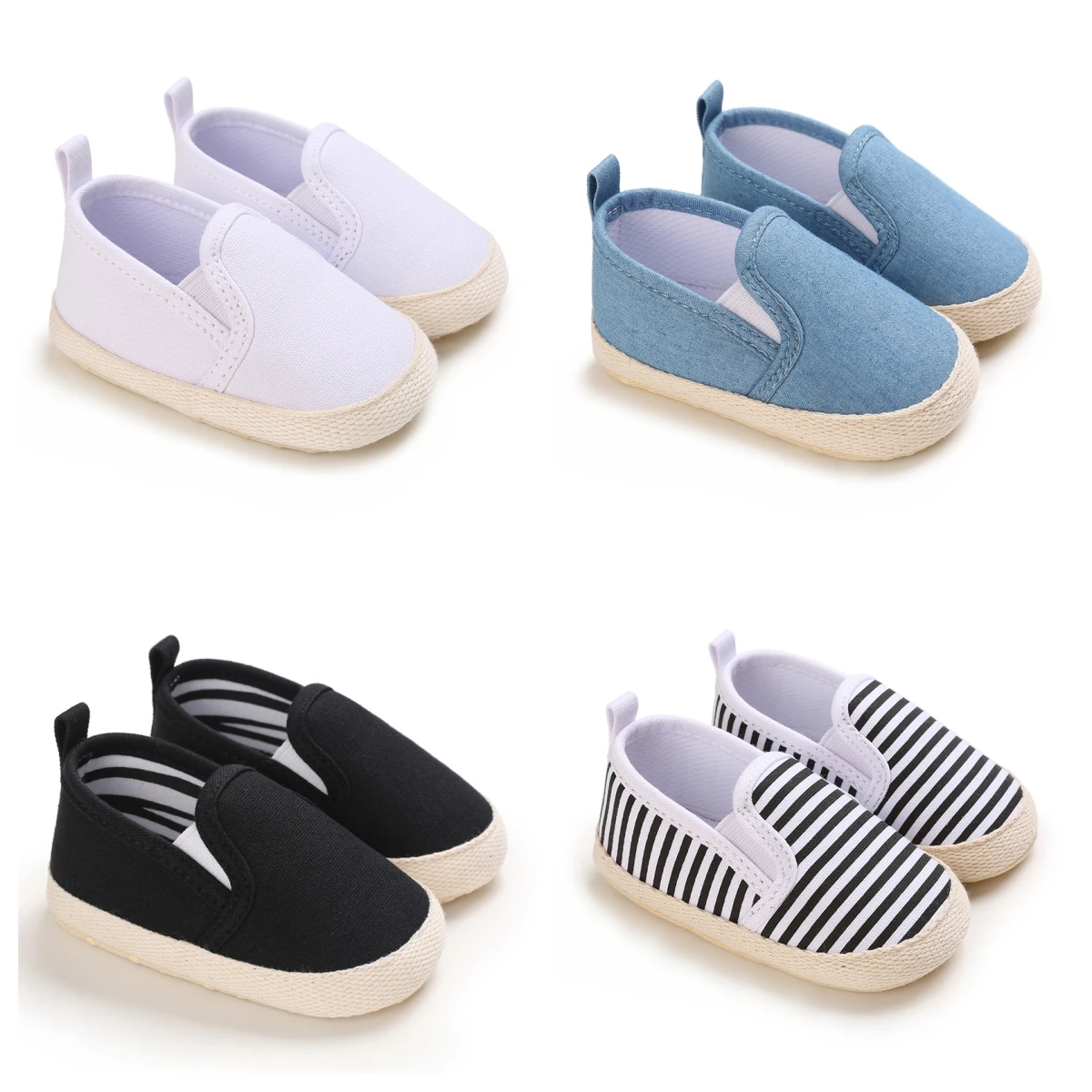 Spring and Autumn Fashion Canvas Baby Shoes for Boys and Newborns Soft Sole Non slip Walking Shoes for Preschool Children 1