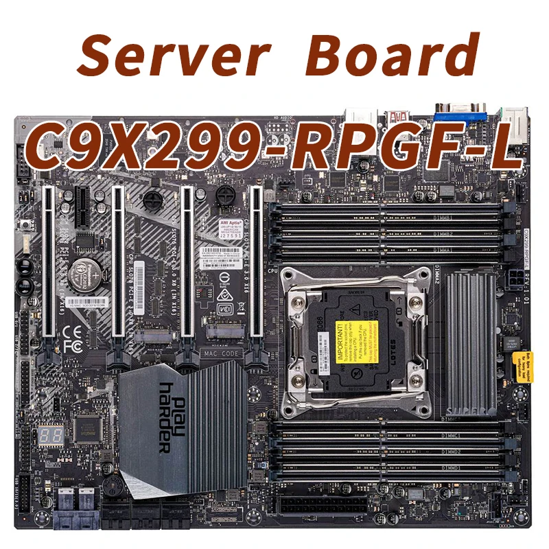 

C9X299-RPGF-L FOR Supermicro Motherboards 10th generation LGA-2066 PIN X299 DDR4-2933 processor