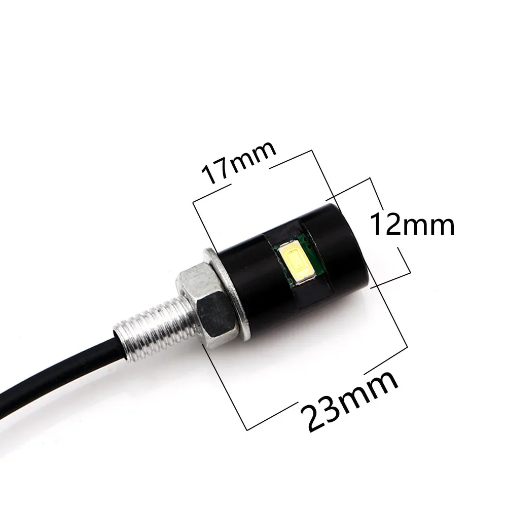 1PC 12V LED Motorcycle License Plate Lights Screw Bolt Bulbs Car Tail Lights Auto Front And Rear Lamp Source for Motorcycles