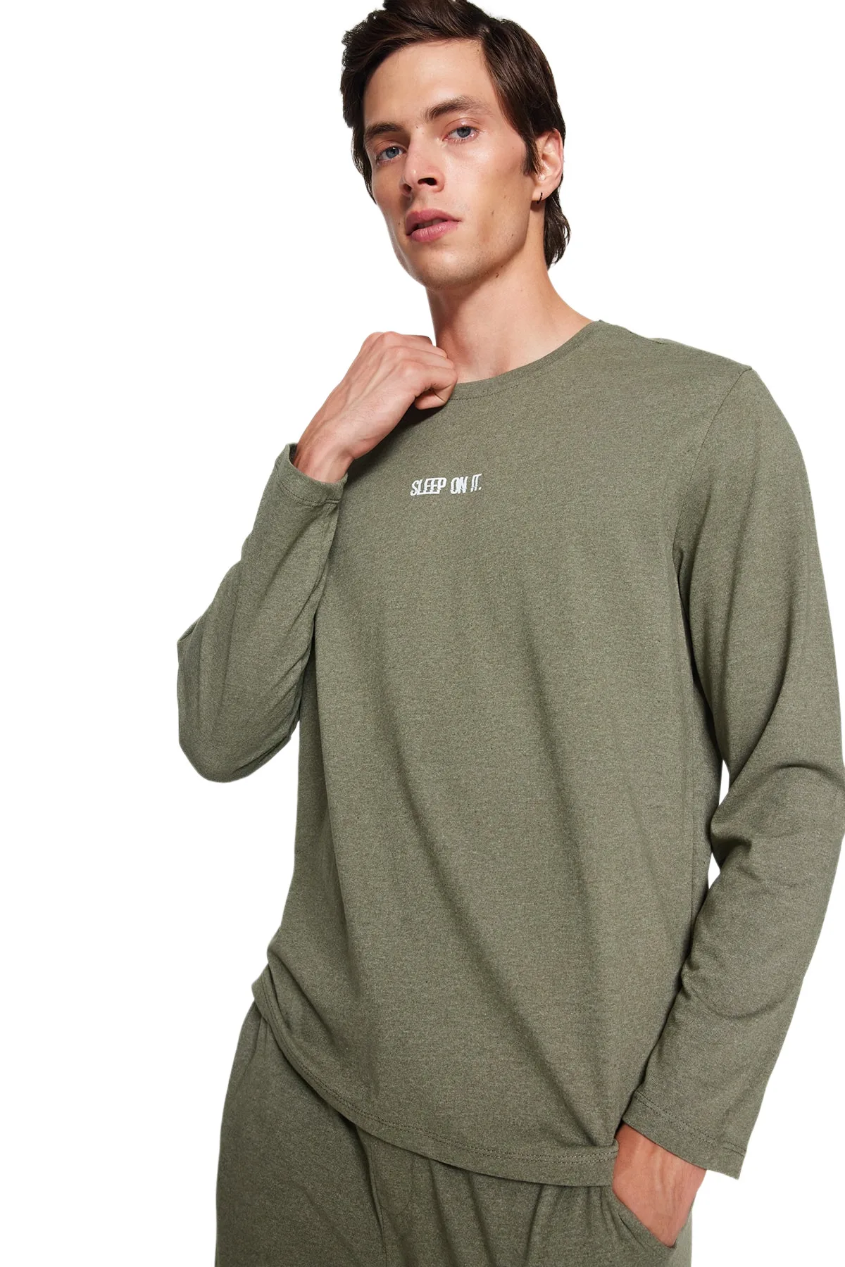 Nike Uomo Tuta Completa Girocollo Bianco Nero Felpa Pantalone Cotone
