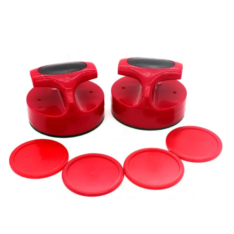 Air Hockey Pushers and Hockey Pucks Great Goal Handles Paddles Replacement Accessories For Game Tables (2 Strike 4 Puck) air hockey accessories