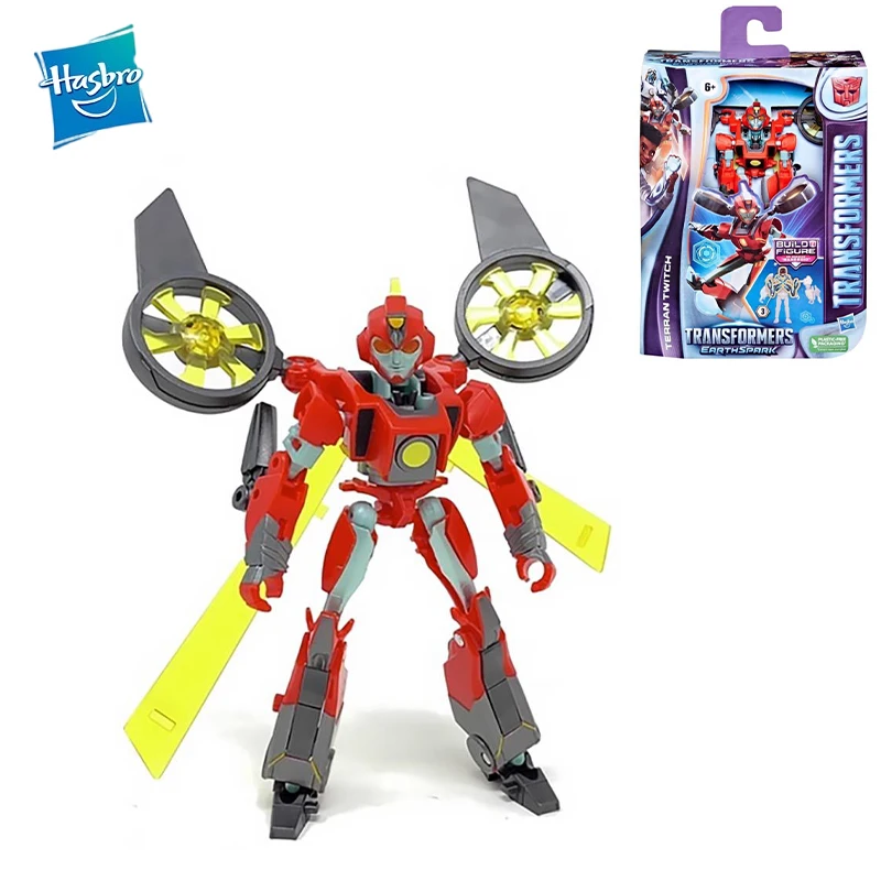 

In Stock Original Hasbro Transformers Earthspark Deluxe Twitch Anime Figure Action Figures Model Toys