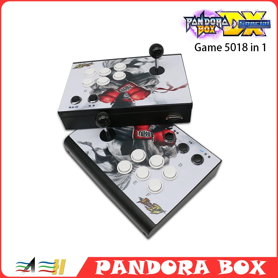 

Pandora Box Dx 5018 in 1 Retro arcade game metal console support 3P/4P/3D Gaming 6-Button Joystick Home video game consoles