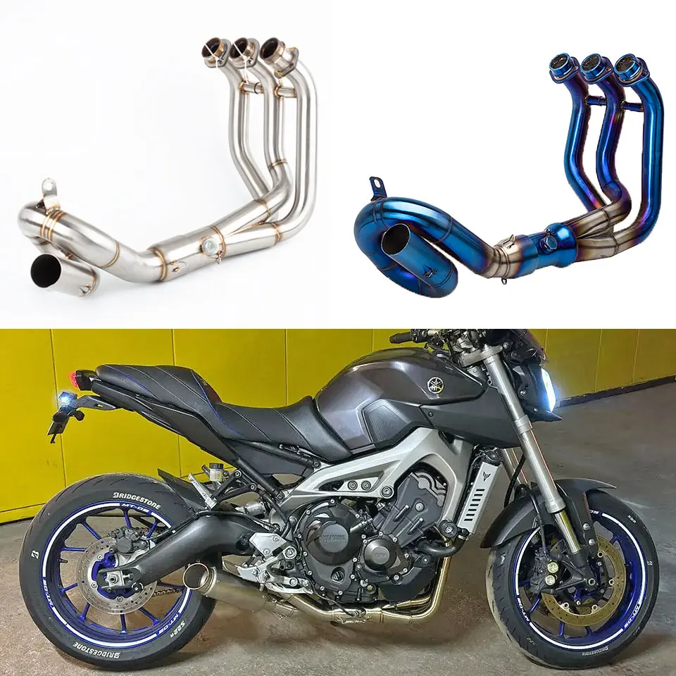 Tubo Anteriore Moto Per Yamaha Fz-09 Mt-09 Xsr900 2014-2020 Tubo Modificato Mt09 Scarico Fz09 Silenziatore