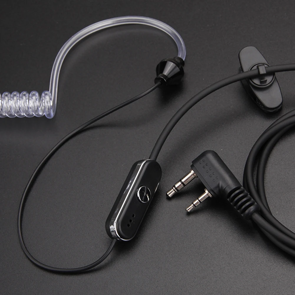 Plastic Headphone 2 Pin Acoustic Tube Practical Earphone Walkie Talkie Headset PTT MIC Accessories for Baofeng Retevis Radios 5