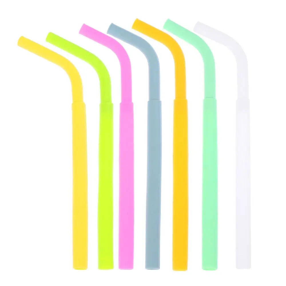 Reusable Silicone Collapsible Drinking Straws