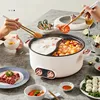 220V Electric Hot Pot Multicooker Household Non-stick Cooking Machine Frying Pan Pot 5L Double-flavor Hot Pot 3L Single Pot 3
