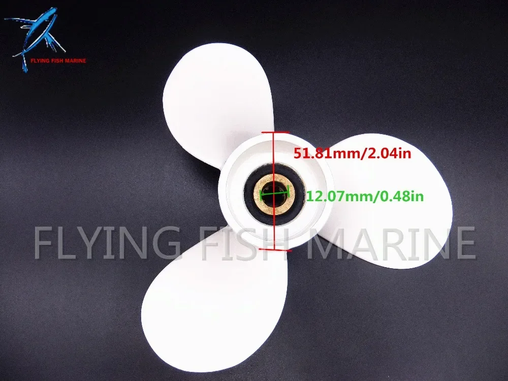 Aluminum propeller 7 1/2 x 8 -BA for Yamaha 4hp 5hp 6hp 4A 4M 5M 5C F4 F6L F6S F6C F5A Outboard Motors 6E0-45941-01-00