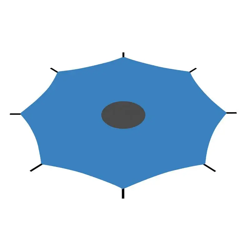 

Trampoline Cover Waterproof Oxford Outdoor Trampoline Sunshade Silver Coated Anti-UV Trampoline Tarp Sun Protection Fits 8-Pole