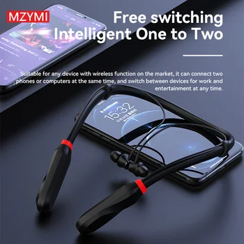 MZYMI Neckband Bluetooth Earphones i35 Wireless Sports Headphone 9D Sound Waterproof Running Earbuds Gaming Stereo Headset 1