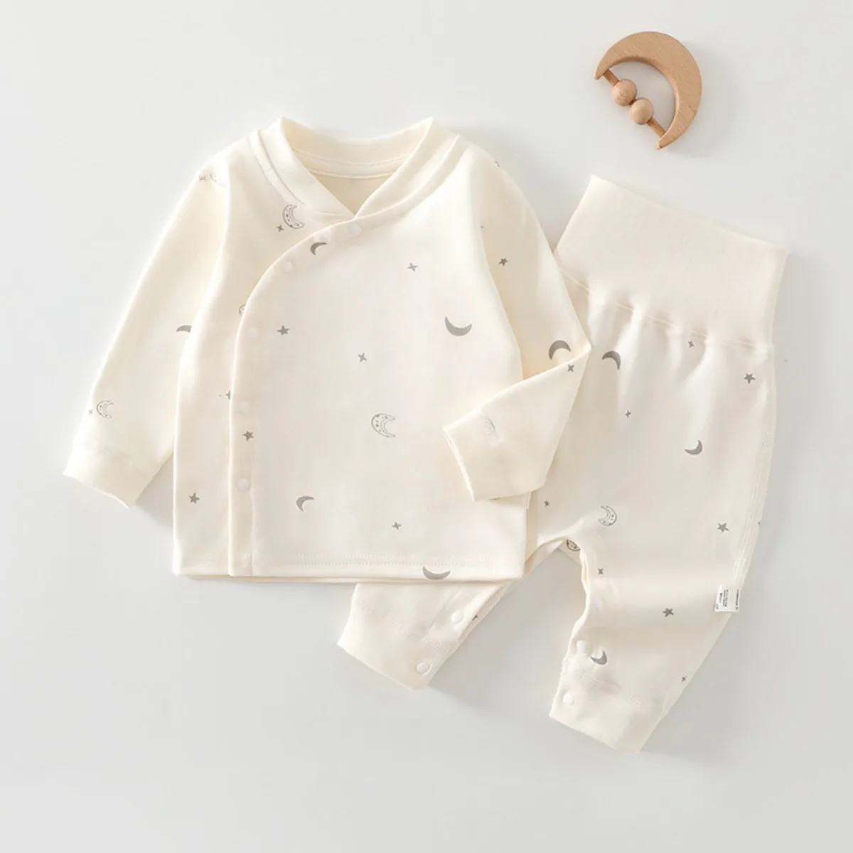 Nuovo Set di Abbigliamento 2 Pezzi in Puro Cotone per Neonati 0-24 Mesi, Primavera-Autunno, Top e Pantaloni Eleganti per Uso Quotidiano, Outfit Casual e Carino - immagine 3