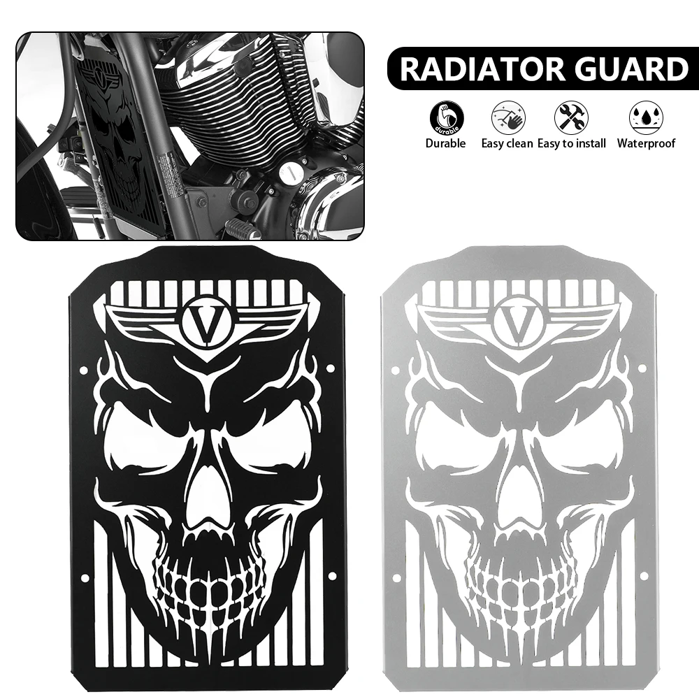 FOR KAWASAKI Vulcan 900 VN900 Custom 2007- 2024 2023 2022 2021 2020 2019 2018 Motorcycle Radiator Guard Protector Grille Cover