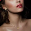 Collier pendentif en acier inoxydable avec chiffres romains de marque célèbre pour femme, collier pour femme, bijoux de luxe