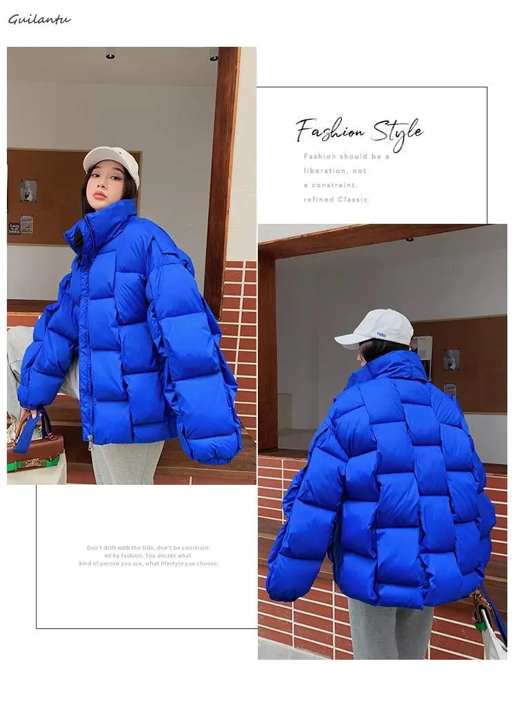 Parka invernale oversize allentato piumino caldo da donna soprabito cappotto imbottito in cotone spesso femminile taglie forti casual femminile freddo_voghion.com