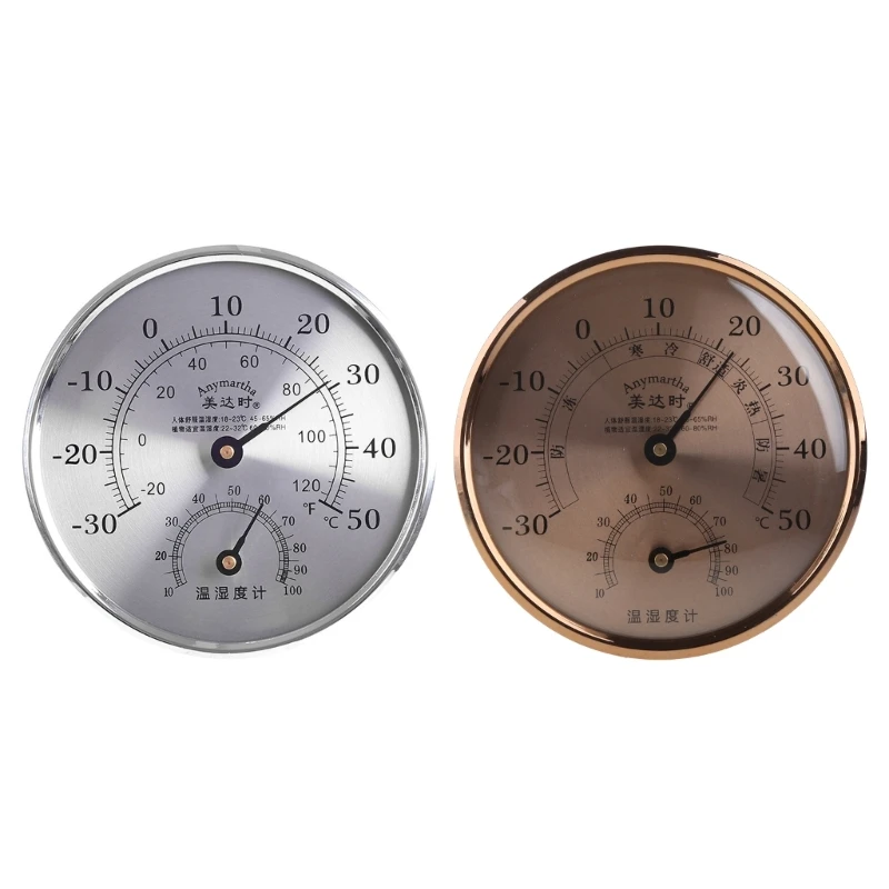 72mm Barometer Temperature and Humidity Gauge Monitor Indoor Thermometer  with Humidity for Home Wall Room Incubator Tank - AliExpress