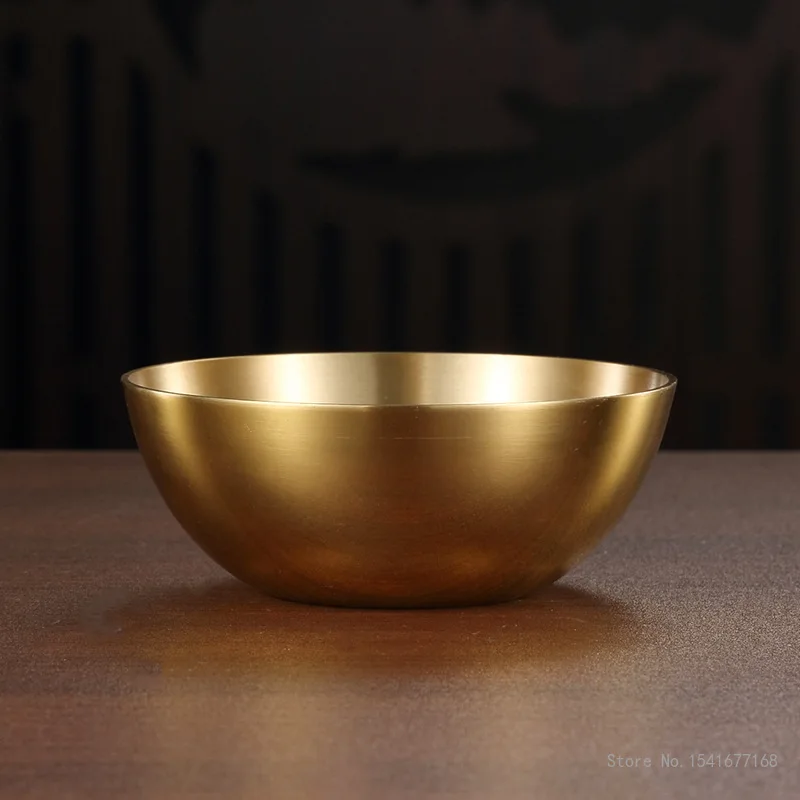 Copper Bowl for Household Buddhist Temple Supplies Creative Buddha Front Brass Holy Water Supply Cup Casting Oil Bowl Chinese 6