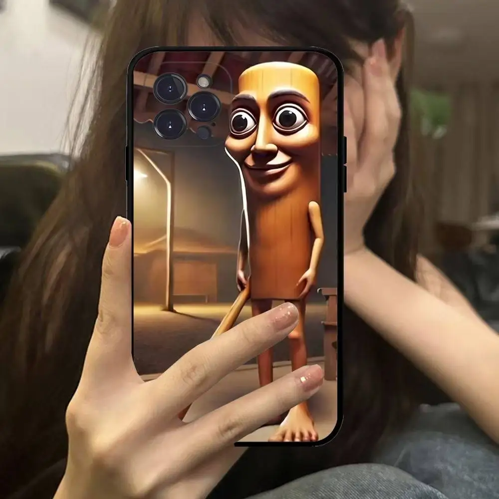 Italian Brainrot Tung Tung Silicone Soft Phone Case Cover