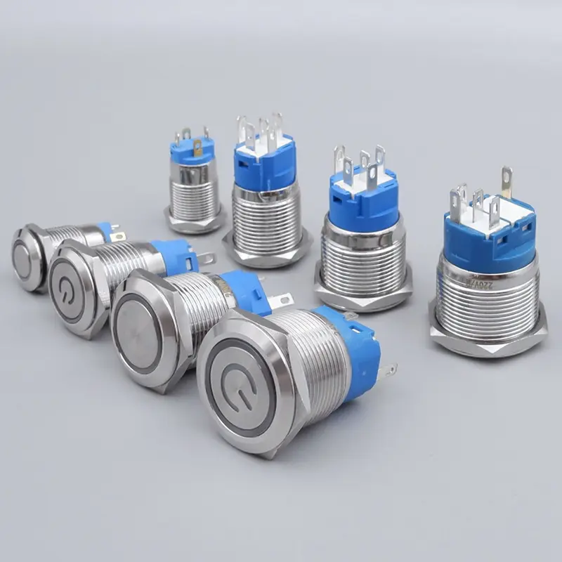 On Off PC Power Metal Waterproof Push Button Switch 12v for Car Ignition Switches Momentary/Latching NC 5V 220V 12 16 19 22 mm - Image 3
