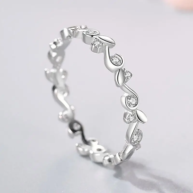 Oliver Wreath-anillo clásico de plata de ley S925 para mujer, sortija de compromiso, sortija de boda de lujo, novedad