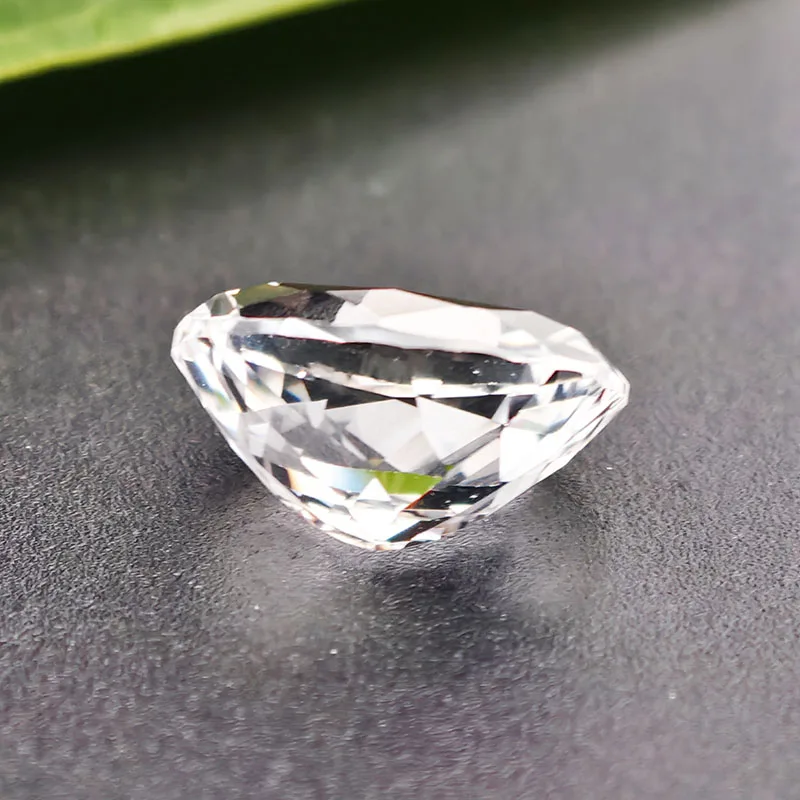 최고급 슈퍼 화이트 합성 사파이어 원석 오벌 컷 5x7mm-10x12mm 제작된 화이트 커런덤 스톤 (보석 제작용)