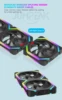 JUMPEAK CS120 ARGB ventilador de refrigeración 360mm 240mm Modular apilable empalme PWM silencioso 120mm RGB ventiladores para juegos PC caja enfriador de agua