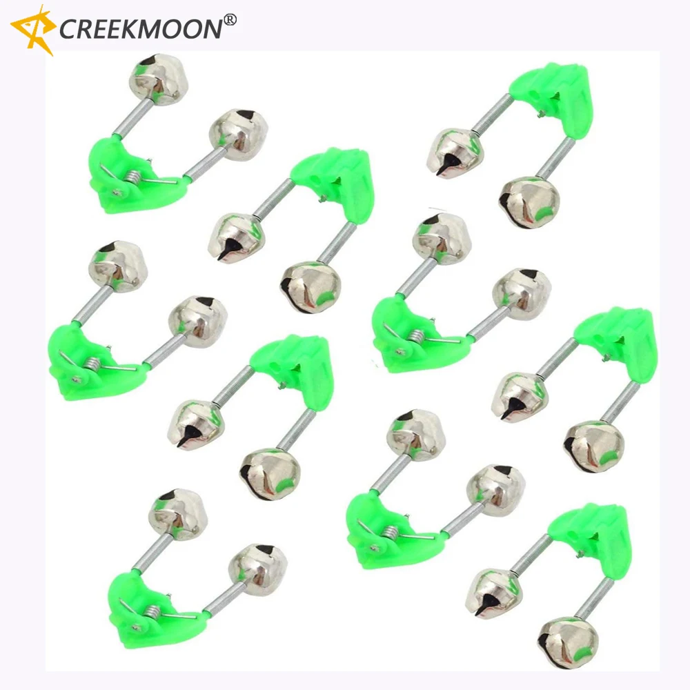 Lot 10 clips sonores pêche glace hiver - alarmes morsure pour canne accessoires cadeaux