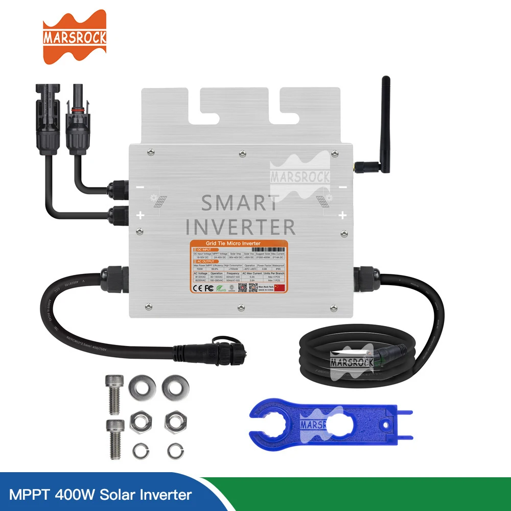 400W 700W 1400W Pv Pannello Solare Micro Solare Su Griglia Inverter Ip65 18V - 50V Cc A Ca 80V -280V, Collegare Il Pannello Solare Fotovoltaico, Doppi