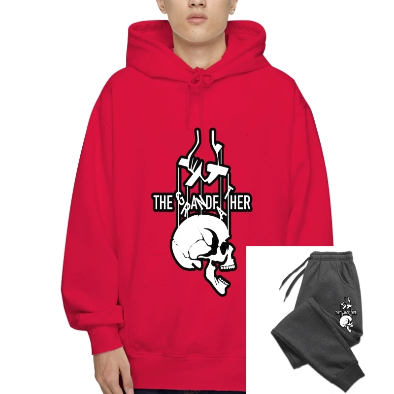 

Rock The Grandfather Skull Dad's Gift Casual Warm Men's Basic Warm SweaHoody Sweatshirt Hoodie 100% Cotton SweaHoody Sweatshirt