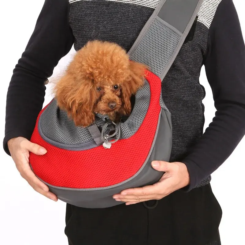 Pet Carrier Backpack Reflective Breathable Mesh Pet Sling Carrier-Travel Safe and Comfortable for Outgoing Pets