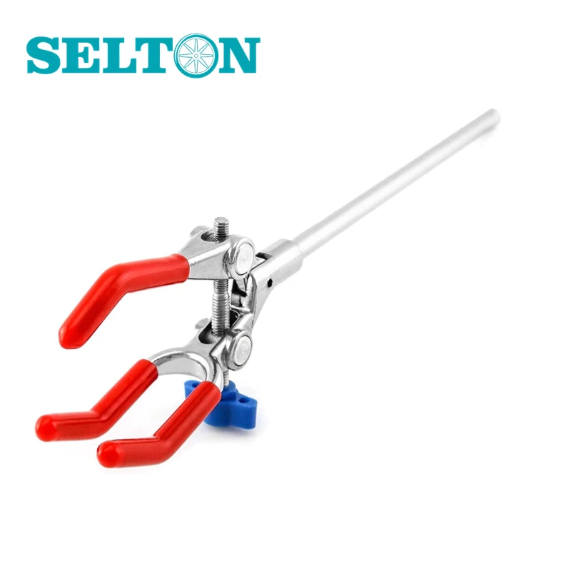 Lab Clamp 3 Prong Finger Multipurpose Extension Clamp Adjustable Jaw 10-90mm