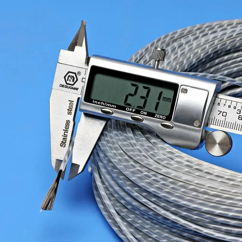 Electric Heating Wire Electric Underfloor Heating Upgraded heating cable transparent floor heating wire 100m 12K 33 ohm / M carbon electric cable