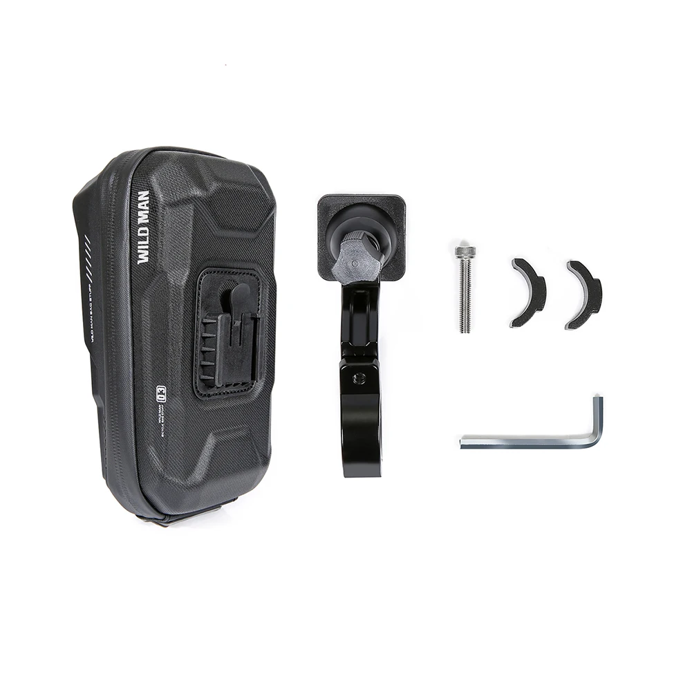 1L Bike Bag Front Bicycle Frame Bag Waterproof  Phone Touch Screen Case Top Tube Cycling Bag Reflective Outdoor Cycling Gear